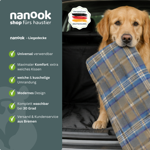 Hundedecke Katzendecke blau 115 cm